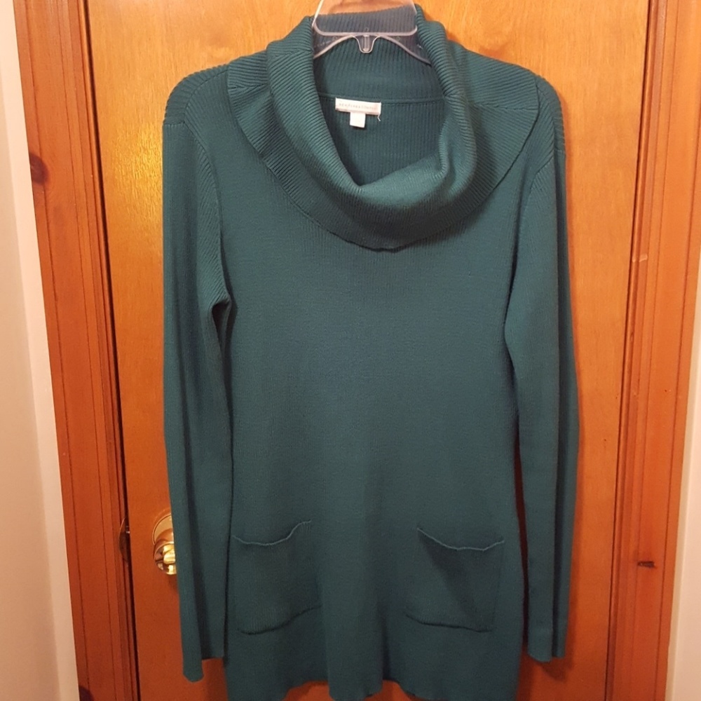 New York & company Forest green sweater dress